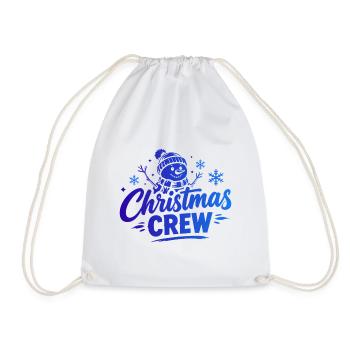 Christmas Crew Schneemann - Turnbeutel - Weiß - Vorne