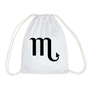 Zodiac Scorpio Design – The Sign of Scorpio - Drawstring Bag - white - Front