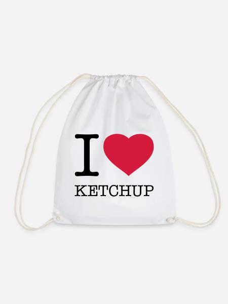 I LOVE KETCHUP - Turnbeutel - Weiß