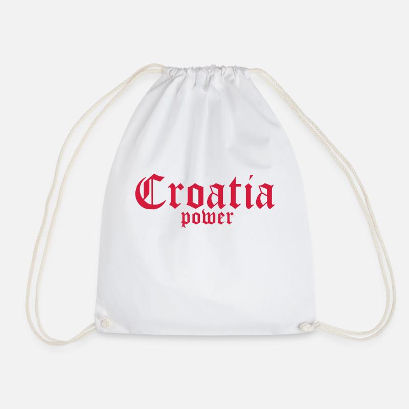 Croatia - Croatia - Hrvatska - Drawstring Bag - white