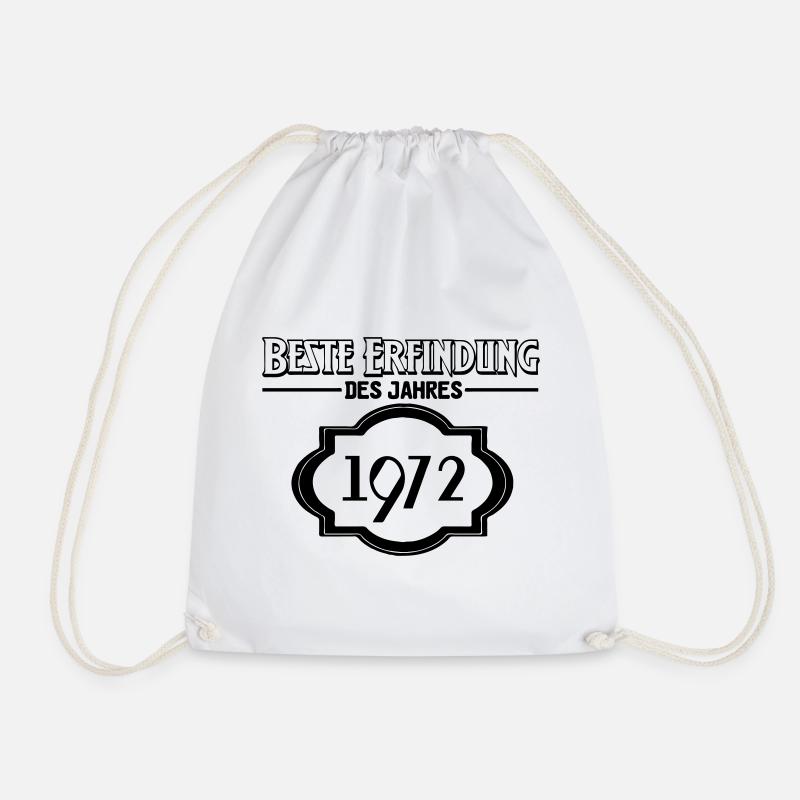 Beste Erfindung 1972 Geburtstag Geschenk - Turnbeutel - Weiß