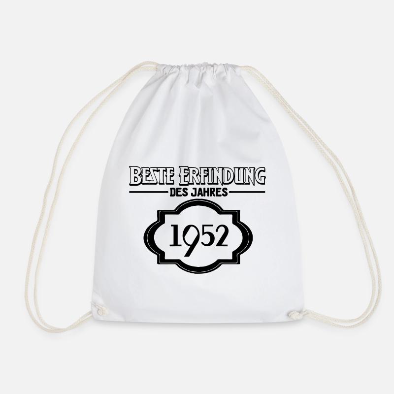 Beste Erfindung des Jahres 1952 Geschenk - Turnbeutel - Weiß