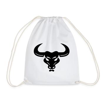 taureau - Sac de sport léger - blanc - Devant