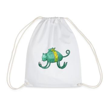 iCat - Drawstring Bag - white - Front