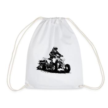 Quad Racing - ATV Racer - Sac de sport léger - blanc - Devant