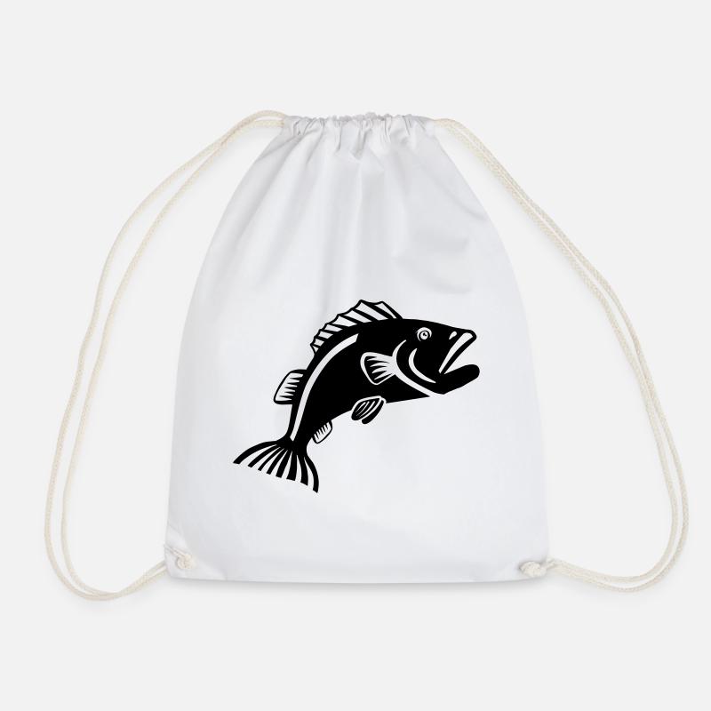 Fisch - Turnbeutel - Weiß