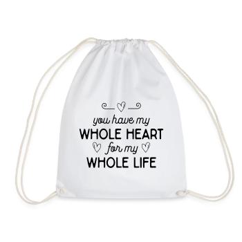 Déclaration d'amour romantique - Sac de sport léger - blanc - Devant