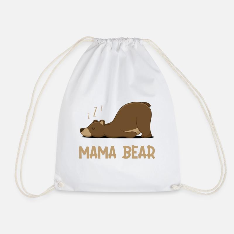 Mama Bear - Turnbeutel - Weiß