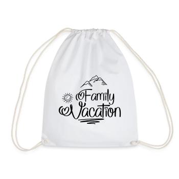 Vacances en famille - Sac de sport léger - blanc - Devant
