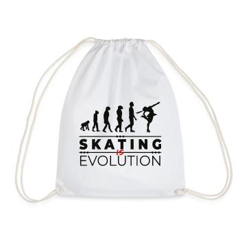 Skating is evolution - Message Humour Parodie - Sac de sport léger - blanc - Devant