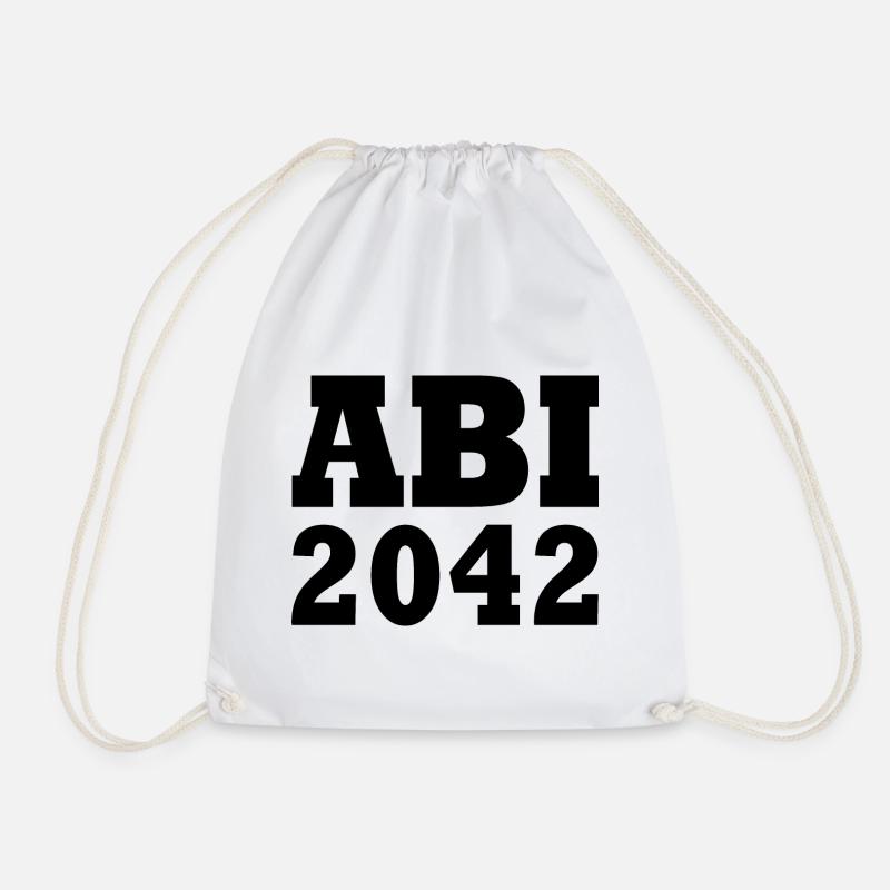 Abi 2042 - Turnbeutel - Weiß