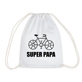 VATERTAG. FROHER VATERTAG. PAPA. ALLES GUTE ZUM GEBURTSTAG. - Turnbeutel - Weiß - Vorne