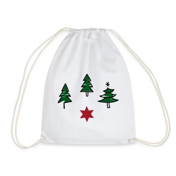 Design pour Noël - Sac de sport léger - blanc - Devant
