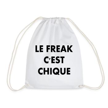 le freak c'est chique - Drawstring Bag - white - Front