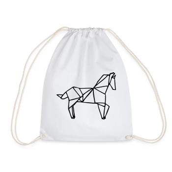 Abstract Color Pattern for Creative Clothing - Drawstring Bag - white - Front