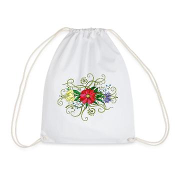 Fleur - Sac de sport léger - blanc - Devant