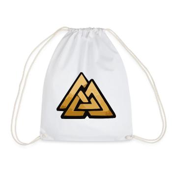 valknut wotan wotansknoten wikinger - Turnbeutel - Weiß - Vorne