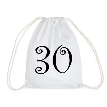 JOYEUX ANNIVERSAIRE. HAPPY BIRTHDAY. ANNIVERSAIRE. - Sac de sport léger - blanc - Devant