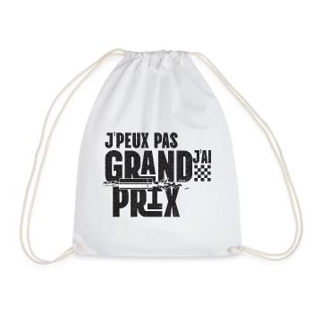Je peux pas, j'ai Grand Prix T-shirt logo - Sac de sport léger - blanc - Devant