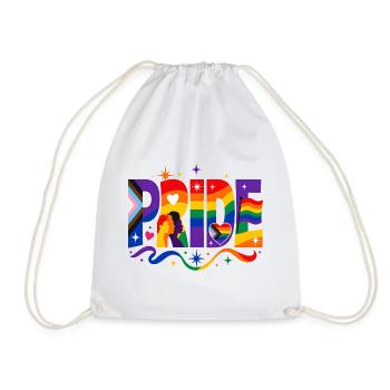 Pride Spruch für LGBTQ Aktivisten & Fans - Turnbeutel - Weiß - Vorne