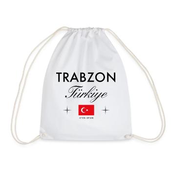 Trabzon Türkei Koordinaten Reise Souvenir - Turnbeutel - Weiß - Vorne