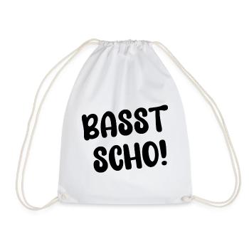 BASST SCHO! - Turnbeutel - Weiß - Vorne
