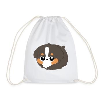 Chibi Berner Bergwelpe - Turnbeutel - Weiß - Vorne