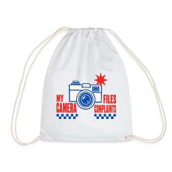 Fotografie – My Camera Files Complaints - Turnbeutel - Weiß - Vorne