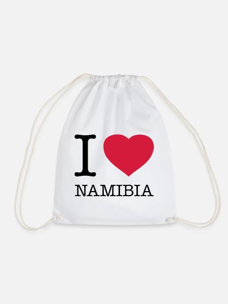 I LOVE NAMIBIA - Turnbeutel - Weiß