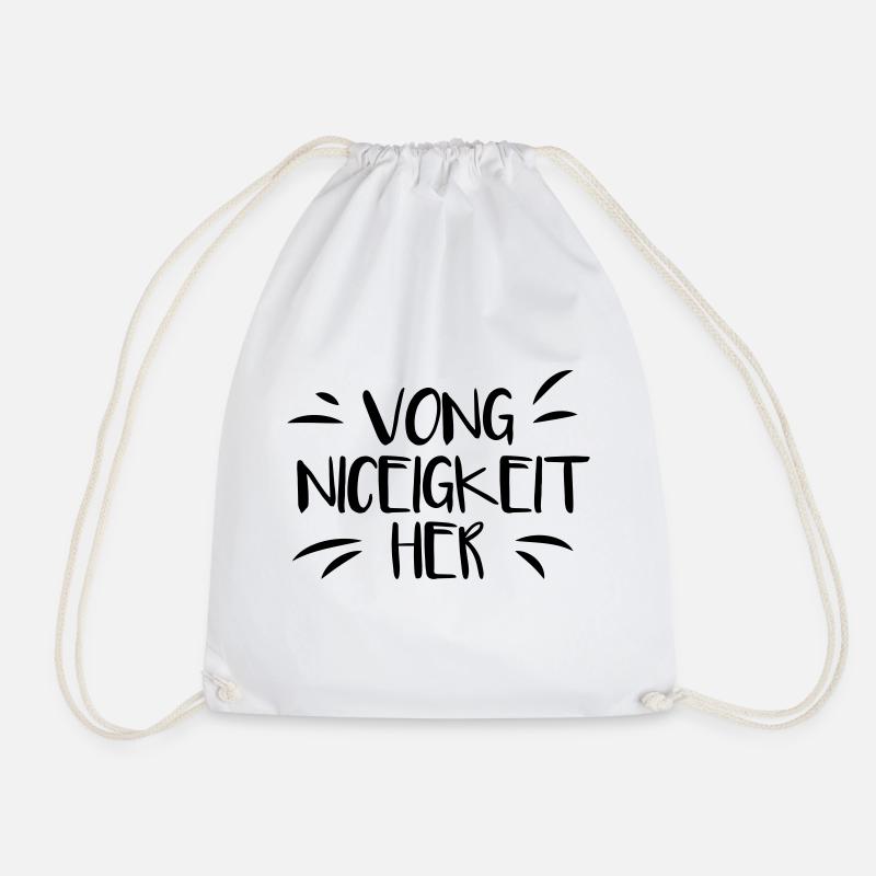 vong niceigkeit - Turnbeutel - Weiß