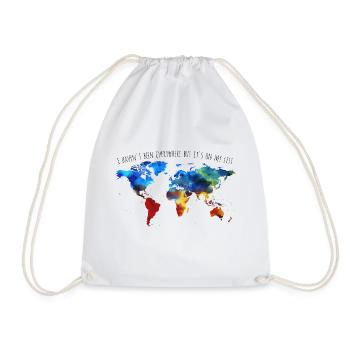 Je n'ai pas partout mais il est sur ma liste - Sac de sport léger - blanc - Devant