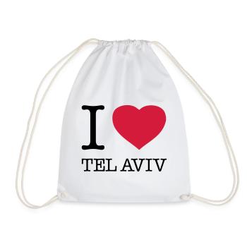 I LOVE TEL AVIV - Turnbeutel - Weiß - Vorne