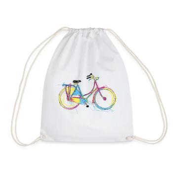 Fahrrad - Drawstring Bag - white - Front