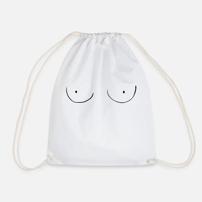 Brüste - Turnbeutel - Weiß