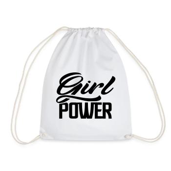 girlpower - Turnbeutel - Weiß - Vorne