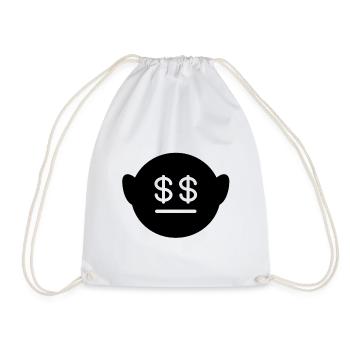 Face dollar - Drawstring Bag - white - Front