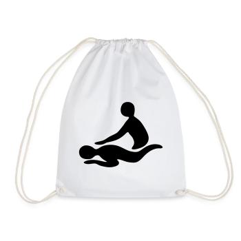 Massage - Turnbeutel - Weiß - Vorne