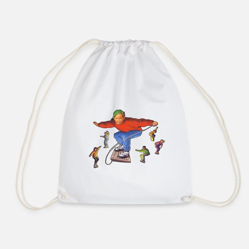 Surfing on the internet - Drawstring Bag - white