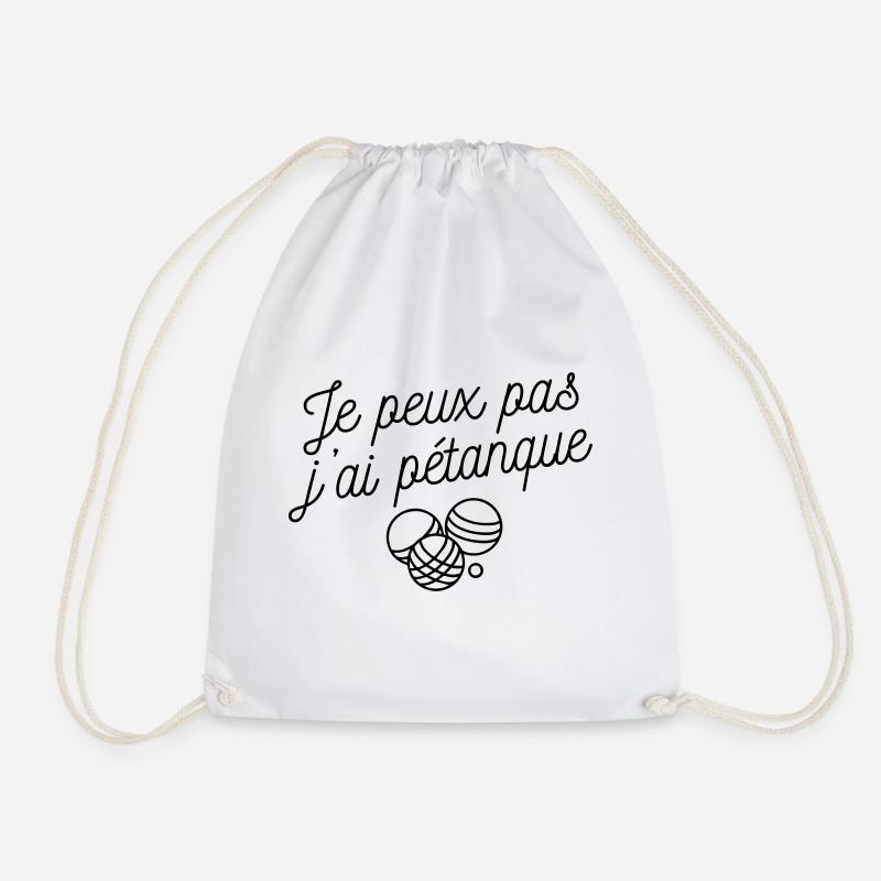 J'peux pas j'ai pétanque - Sac de sport léger - blanc