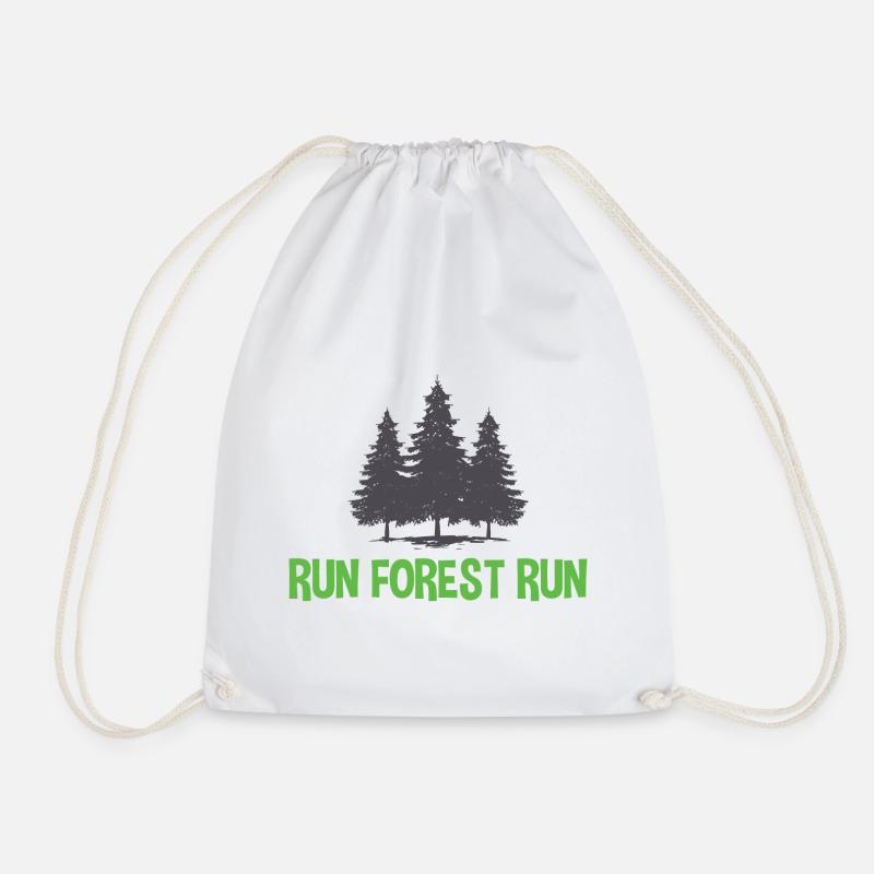 Run Forest Run - Turnbeutel - Weiß