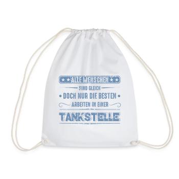 Tankstelle Tankstellenwart - Turnbeutel - Weiß - Vorne