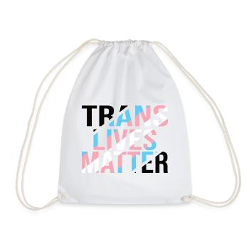 Trans Lives Matter - Fierté transgenre - Sac de sport léger - blanc - Devant