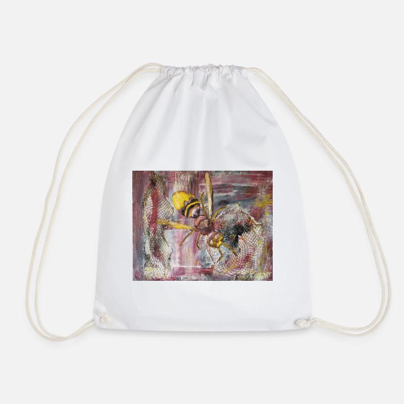 Hornet - Drawstring Bag - white