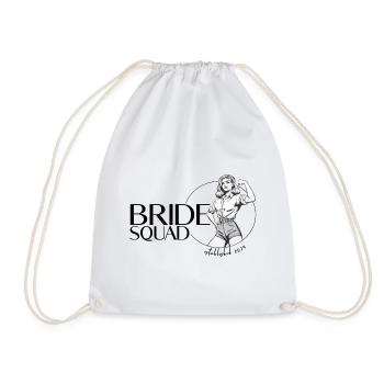 Équipe de mariées - Enterrement de vie de jeune fille - Sac de sport léger - blanc - Devant