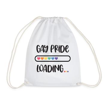 LGBTQ Pride Month - Gay Pride. Laden - Turnbeutel - Weiß - Vorne