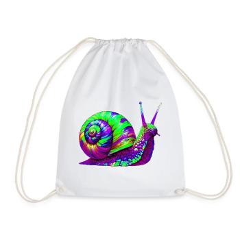 Escargot - Sac de sport léger - blanc - Devant