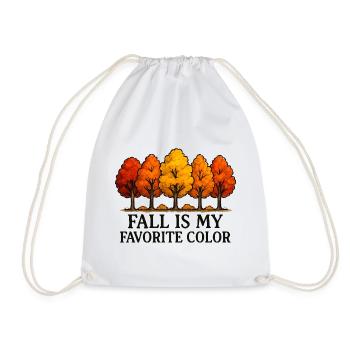 L’automne est ma couleur préférée L’amour d’automne - Sac de sport léger - blanc - Devant