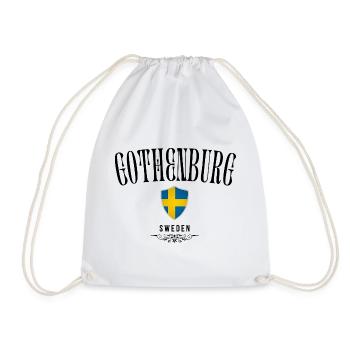 Souvenir Göteborg, Göteborg Schweden - Turnbeutel - Weiß - Vorne