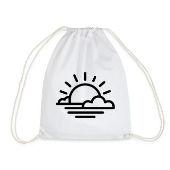 sunset - Drawstring Bag - white - Front