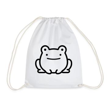 frog - Drawstring Bag - white - Front